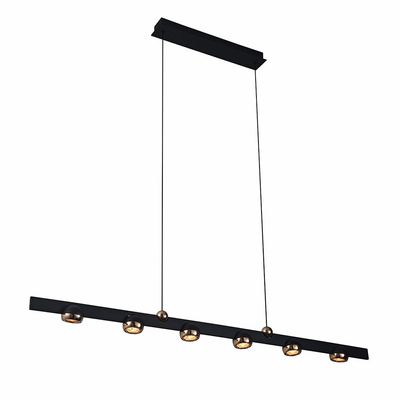 Serena Chandelier Iron+Alu D126 Xh13X W15 Led Black Zl2467/6B